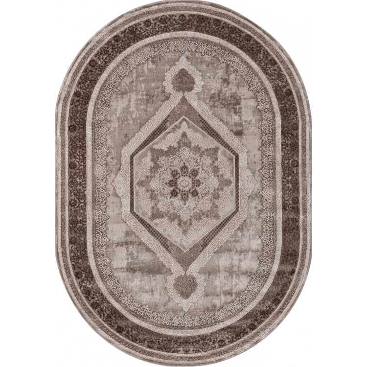 Ковер Armina 04037A BROWN / BROWN Овал